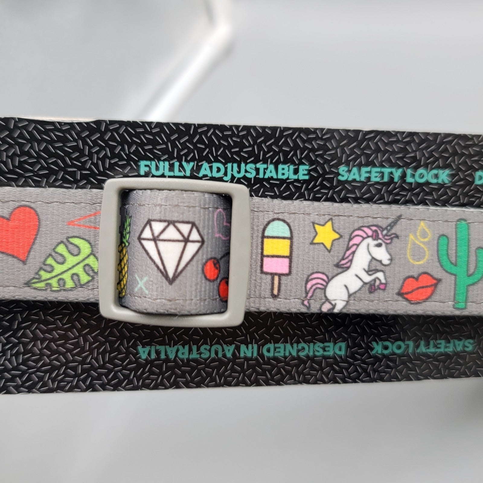 FuzzYard Gray COACHELLA Print Collar Large Puppy Dog NWT
