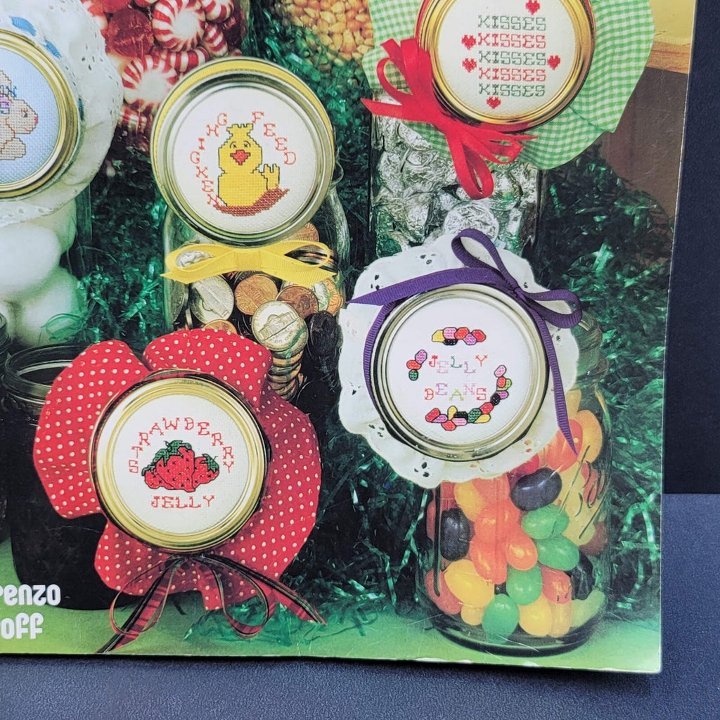 Various Charted Cross Stitch Patterns for Jar Lids Leaflet 211 Lorenzo Petroff