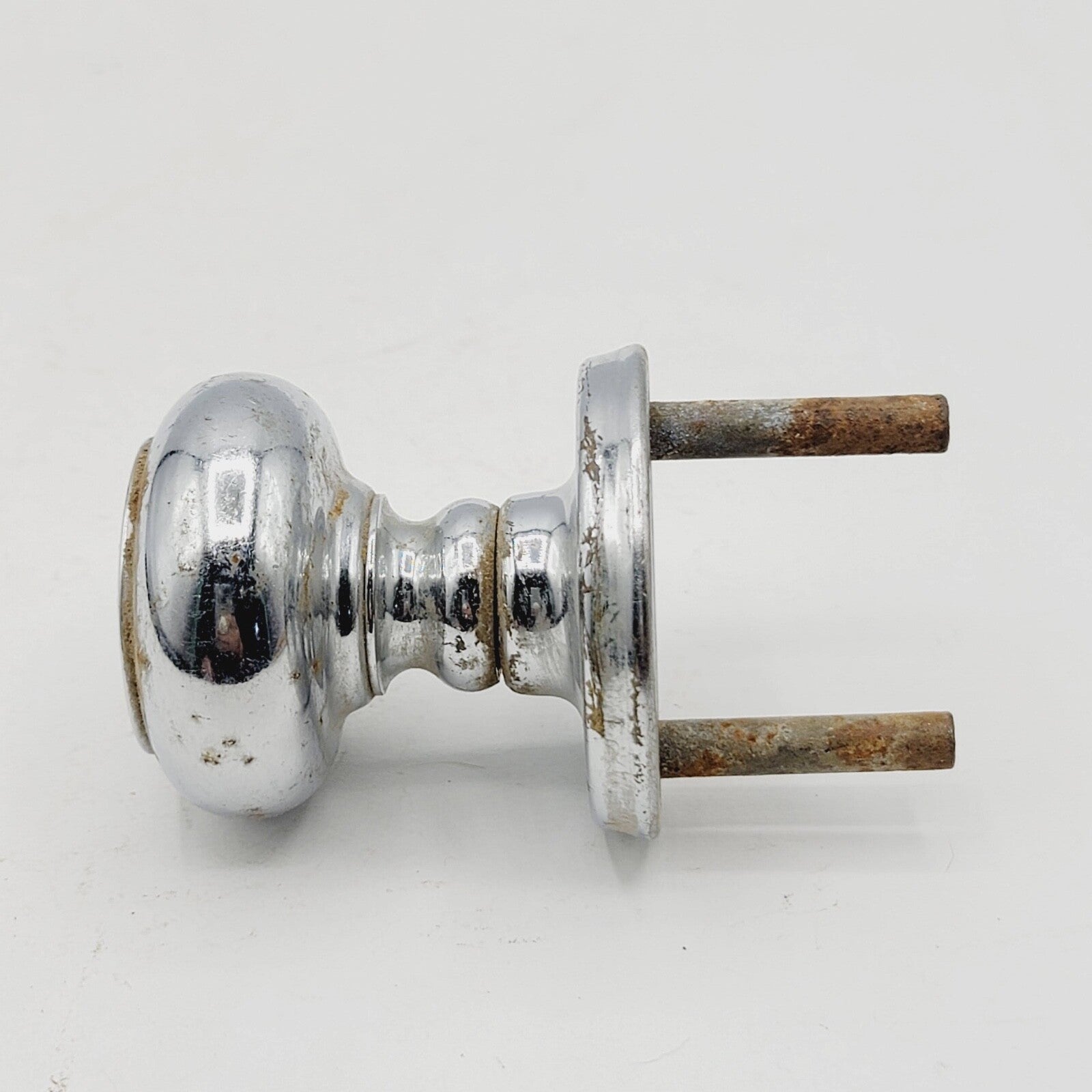 One Single Vintage Steel Door Knob Reclaimed Salvage 2"  MMDH