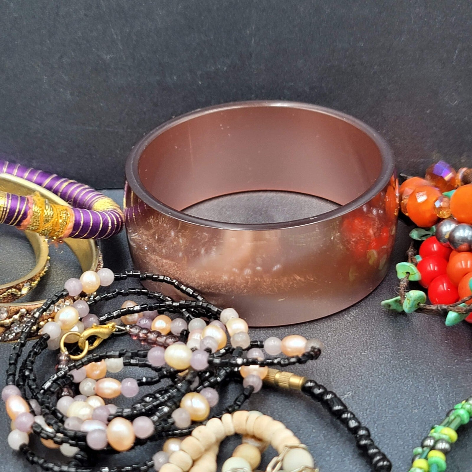 Colorful Jewelry Lot Necklaces Bracelets Pendant 48 pcs