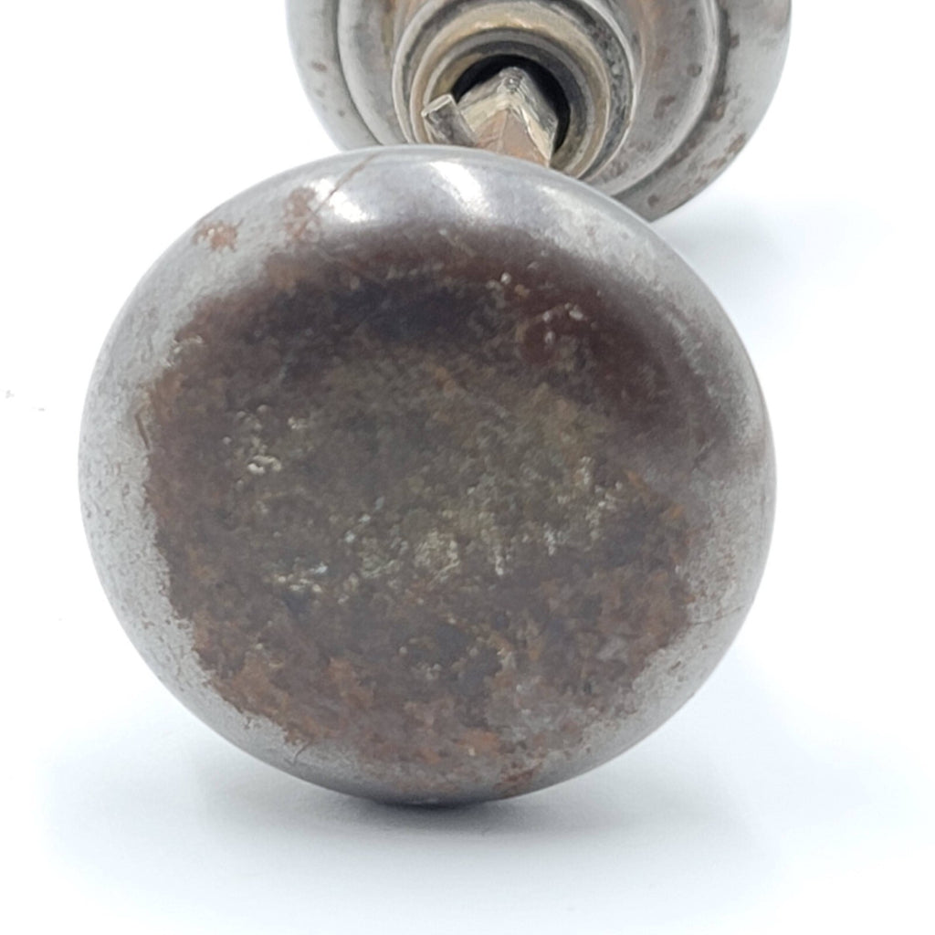 Vintage Door Knob Small Steel Closet Pantry 2" Set Salvage Reclaimed Hardware 55