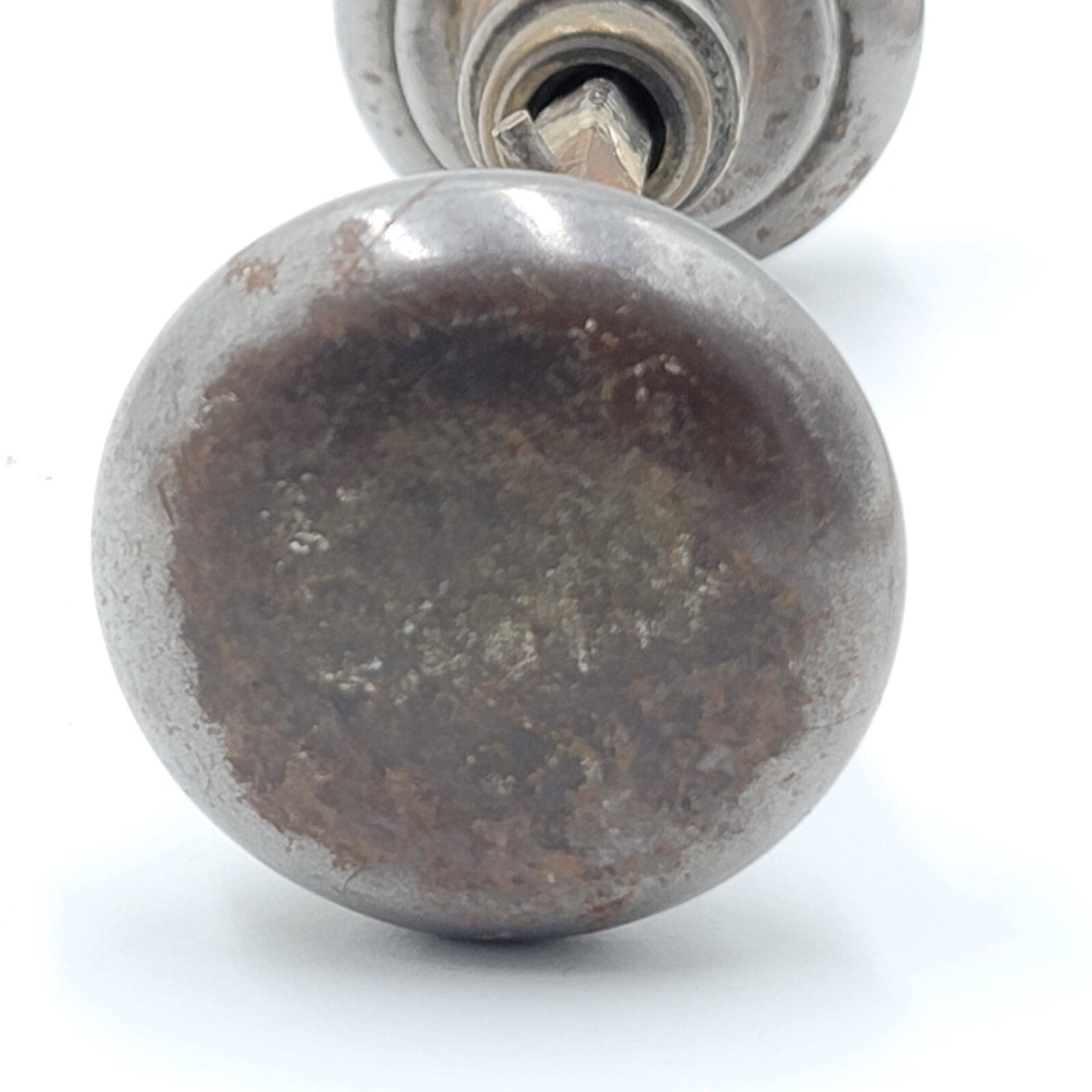 Vintage Door Knob Small Steel Closet Pantry 2" Set Salvage Reclaimed Hardware 55