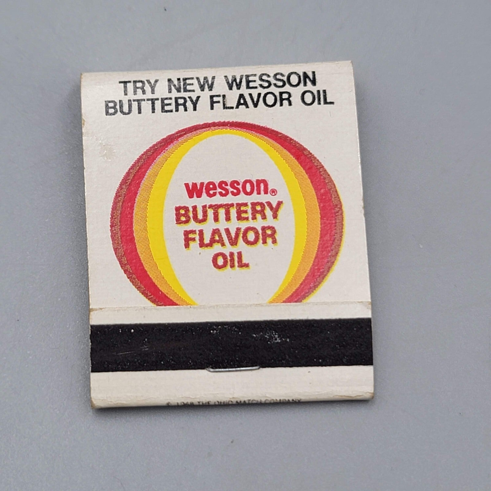 Vintage Wesson Oil Matchbook Advertising Food MCM