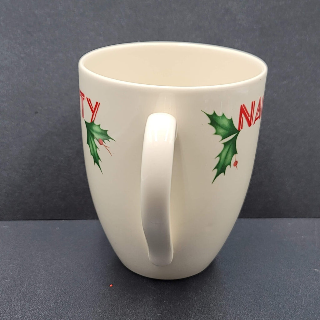 Lenox Christmas Mug Holiday Naughty Stocky Full of Coal