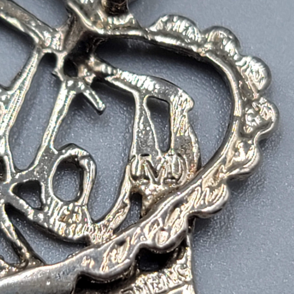 Vintage Sterling Silver Mother Pendant Necklace 18" Chain Mothers Day Gift