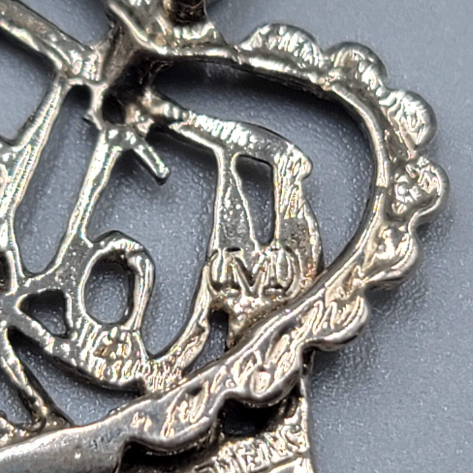 Vintage Sterling Silver Mother Pendant Necklace 18" Chain Mothers Day Gift