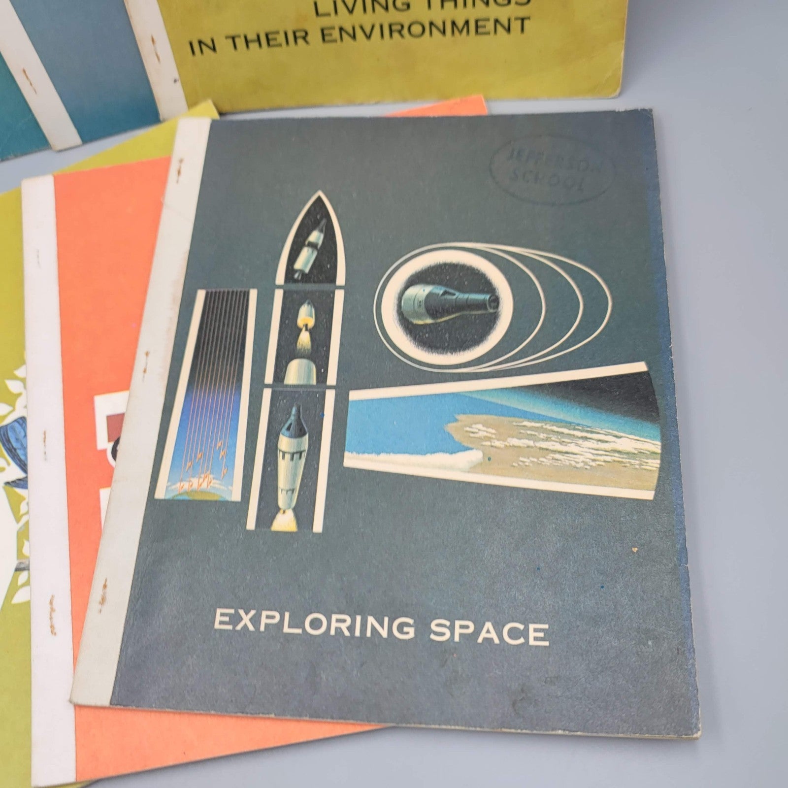 Thinking Ahead In Science Lot of 6 Books PB 1965 Animals Magnets Space Weather