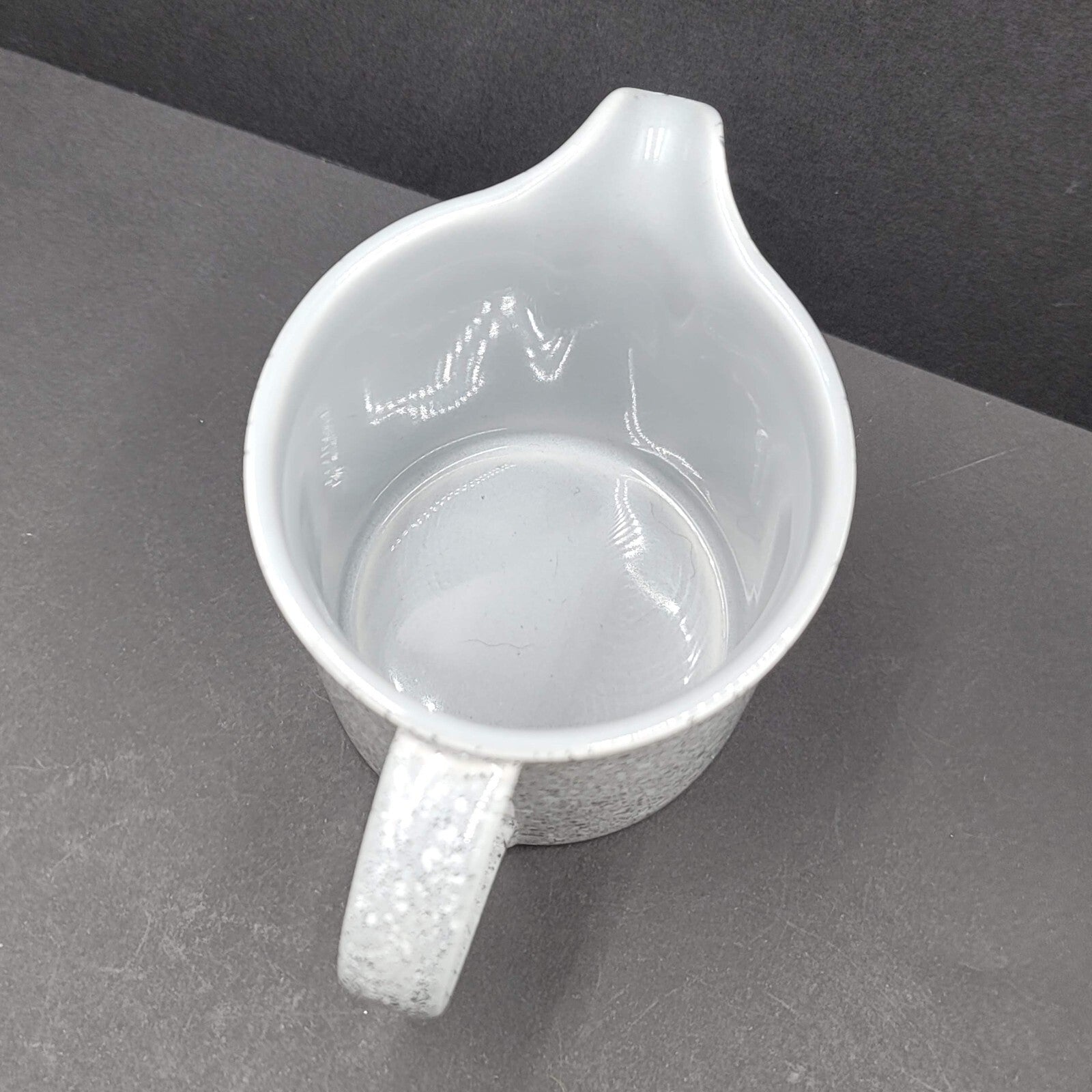 Vintage Mikasa Ultrastone Gray Creamer Gray White Speck CU726 Japan