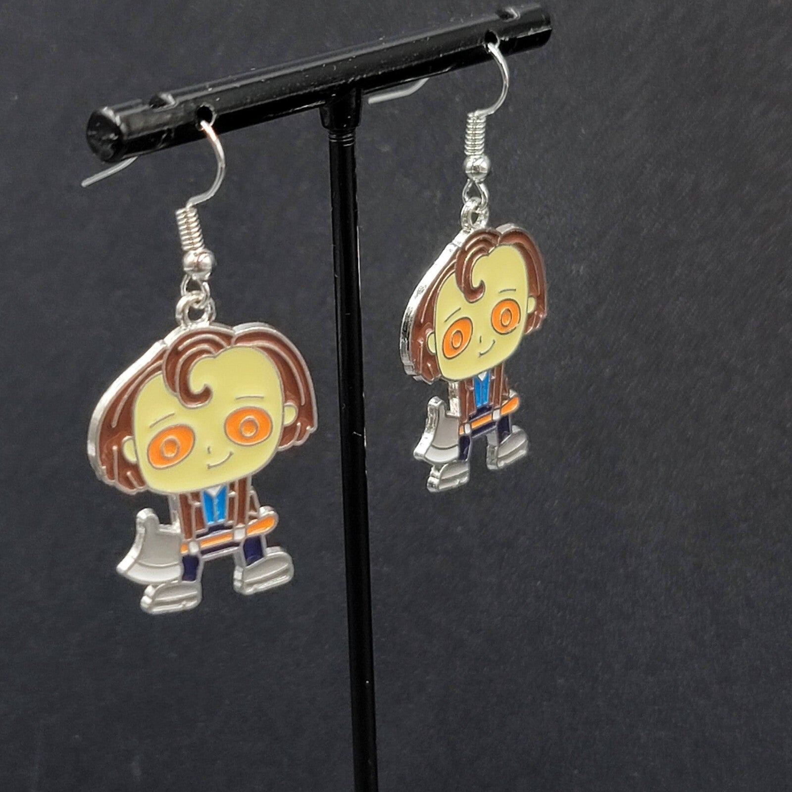 Jack Torrance Pierced Earrings Enamel The Shining Horror Movie Dangle 1.25" FS