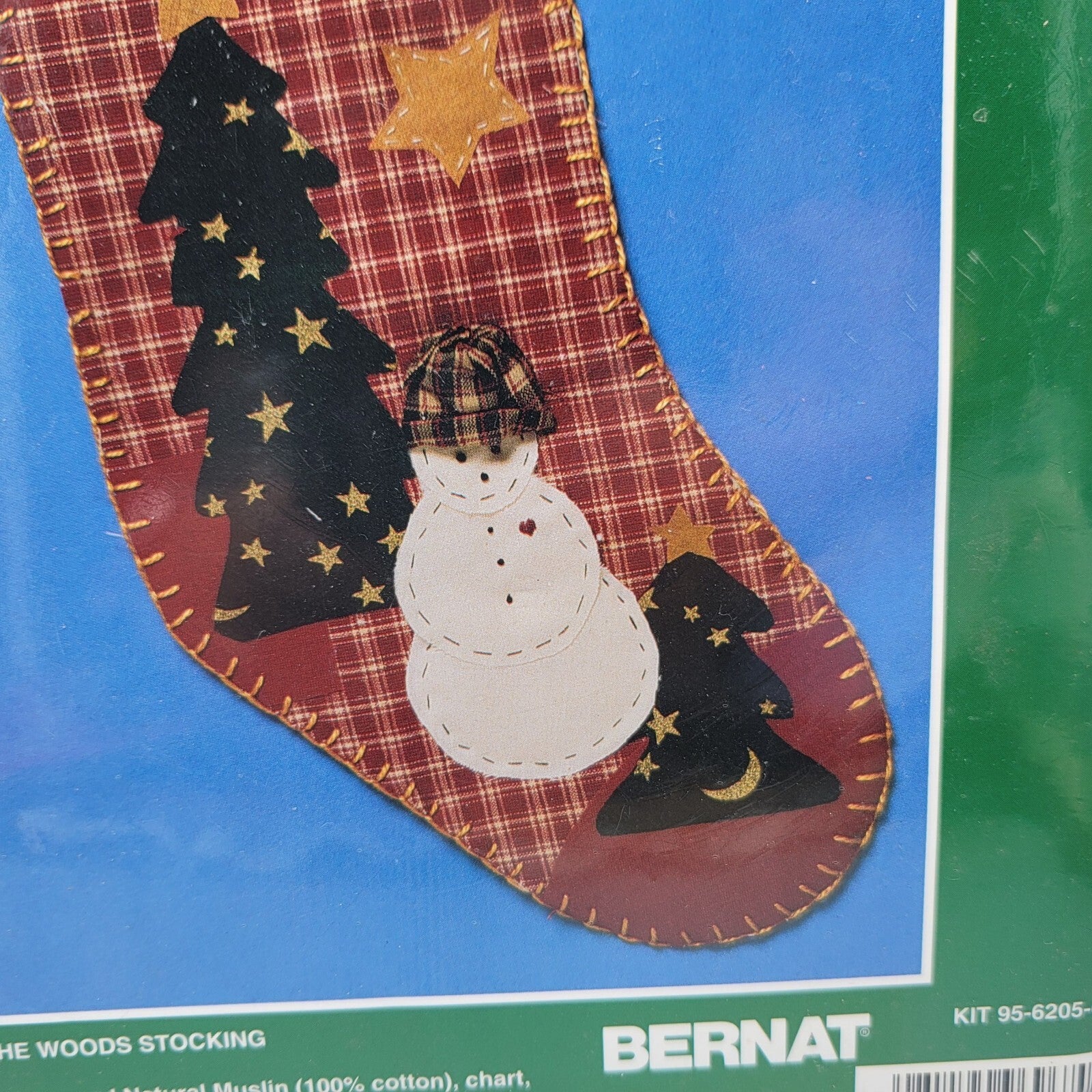Bernat Stars In The Woods Christmas Stocking Stitchery Kit 95-6205-00 NEW SEALED