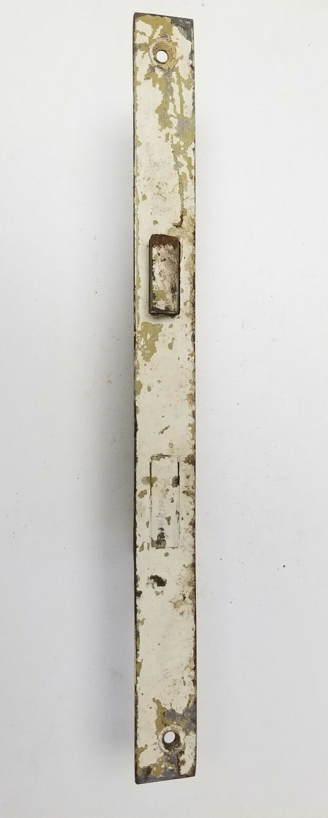 Antique Large Mortise Lock, plate 12 1/2" body 7 1/2" x 3 1/4" x 1/2"