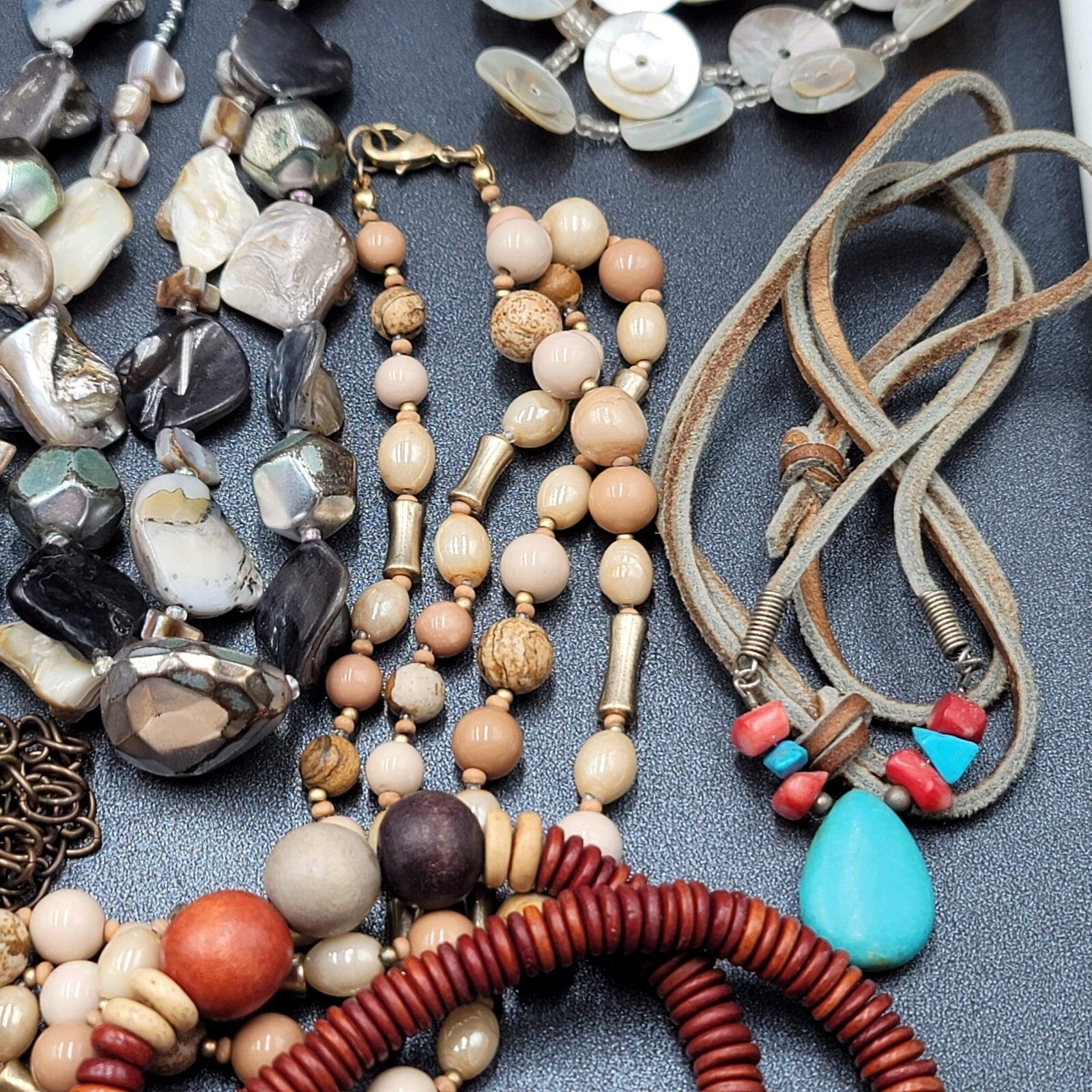 Colorful Jewelry Lot Necklaces Bracelets Pendant 48 pcs