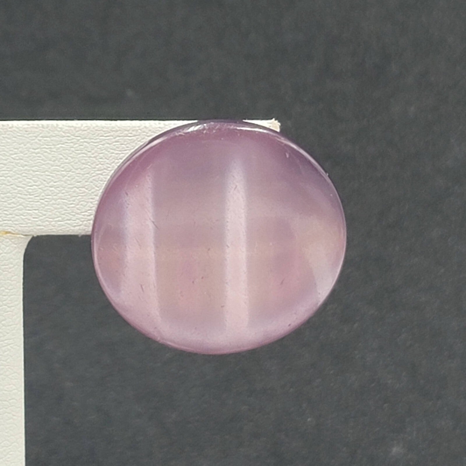 Vintage Pierced Earrings Purple Chatoyant Resin Round Discs 1 1/8"