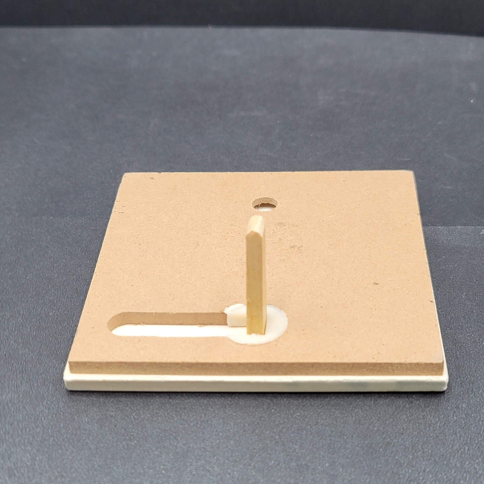Polar Bear Ceramic Tile with Wood Stand 4"x4"