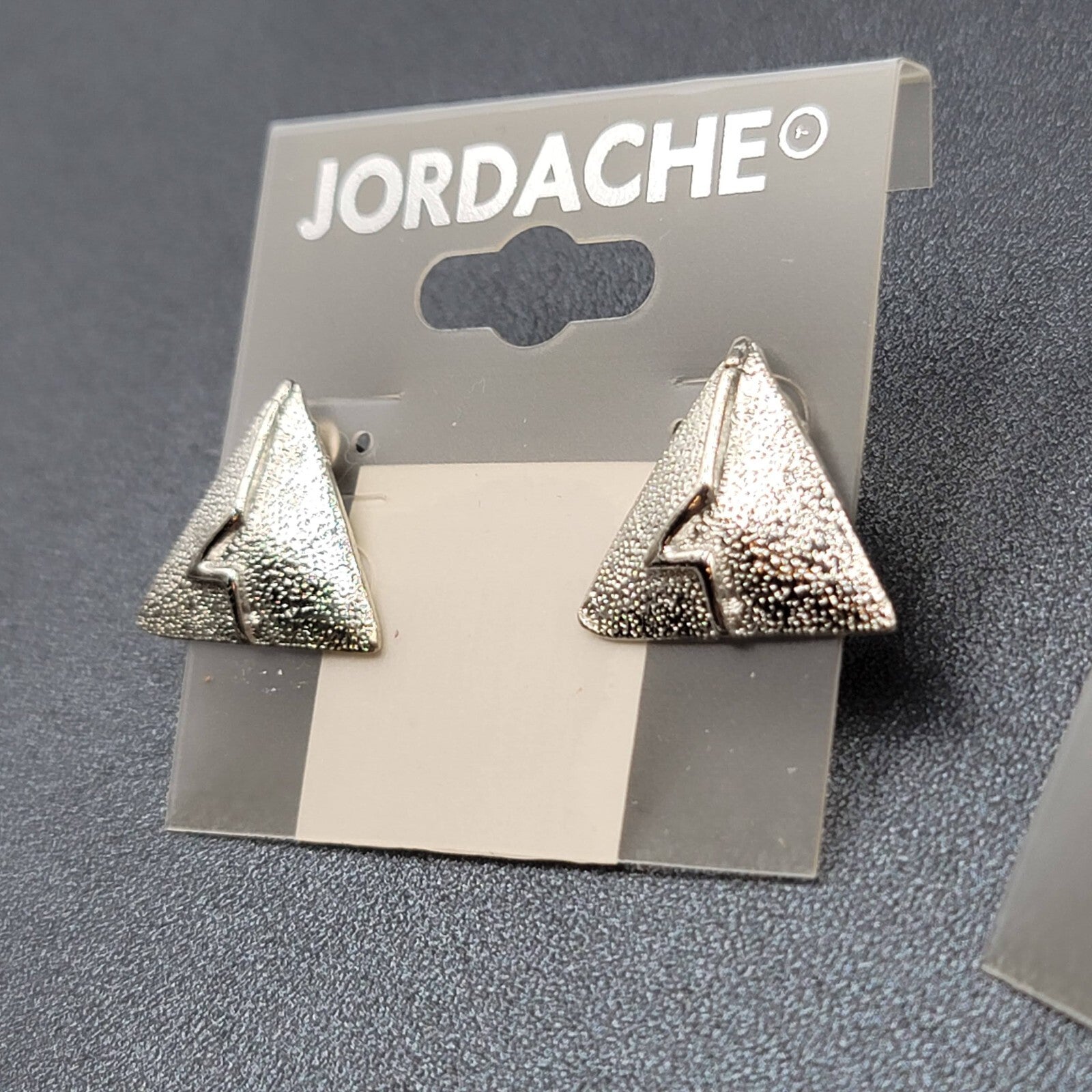 Vintage Jordache Pierced Earrings Lot of 2 Silver tone Gold tone Drop NOS w Tags