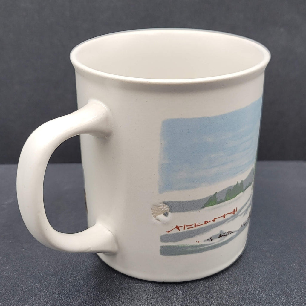 Sunny Stoneware Coffee Mug Made in Korea Winter Scene