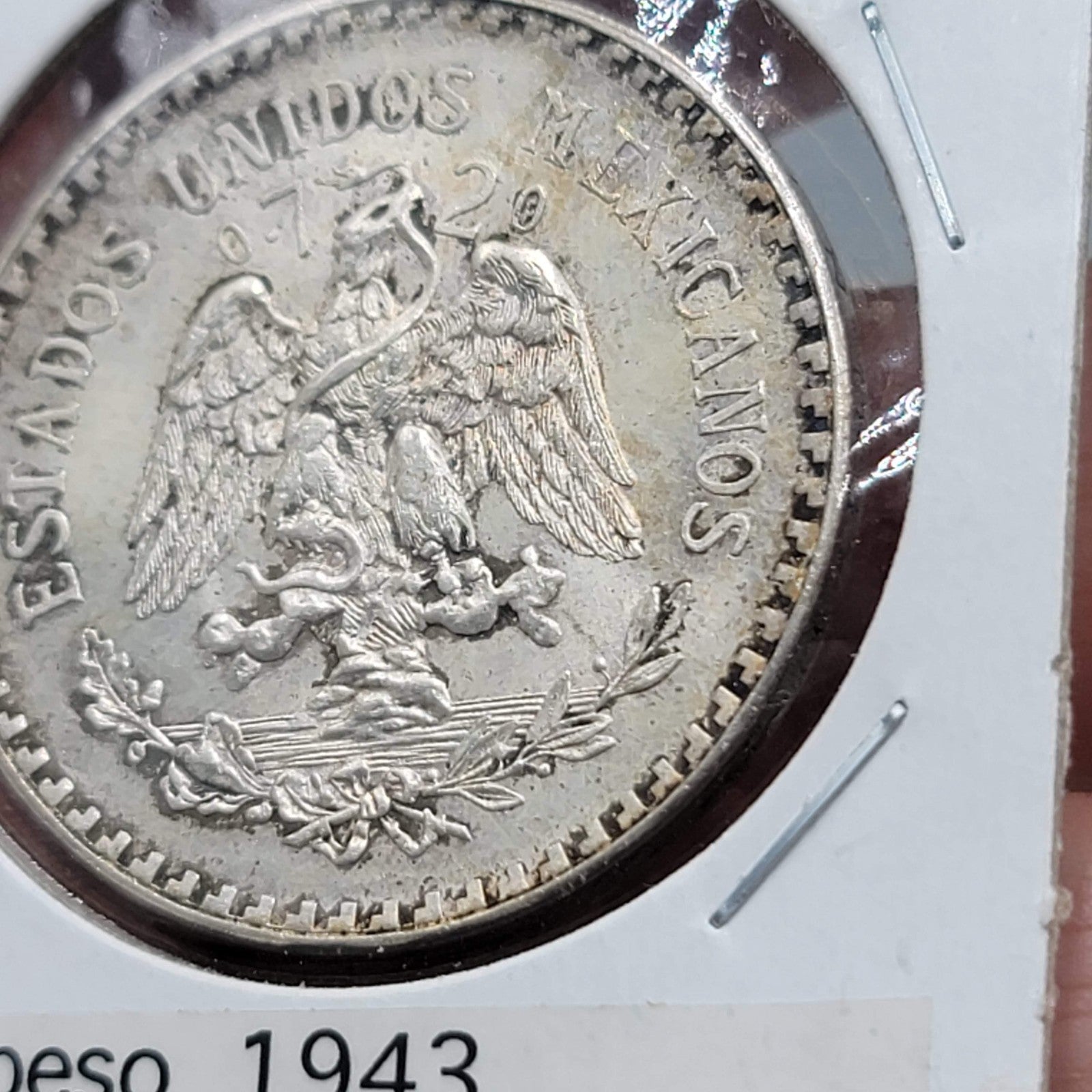 1943 Mexico Coin 1 Peso KM455