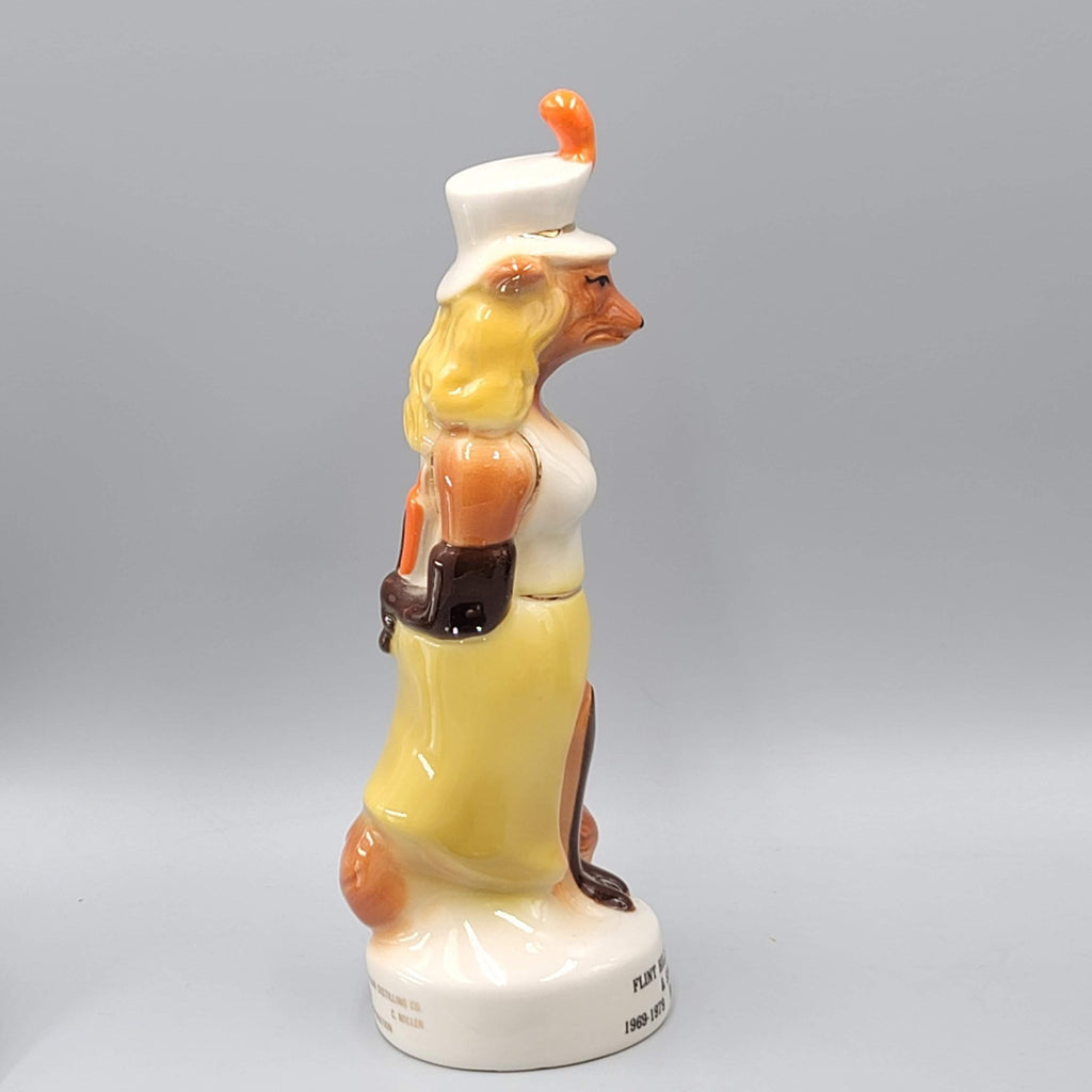 VTG Flint Hills KS Jim Beam Specialty Club Fox Lady Female Paperweight Figure