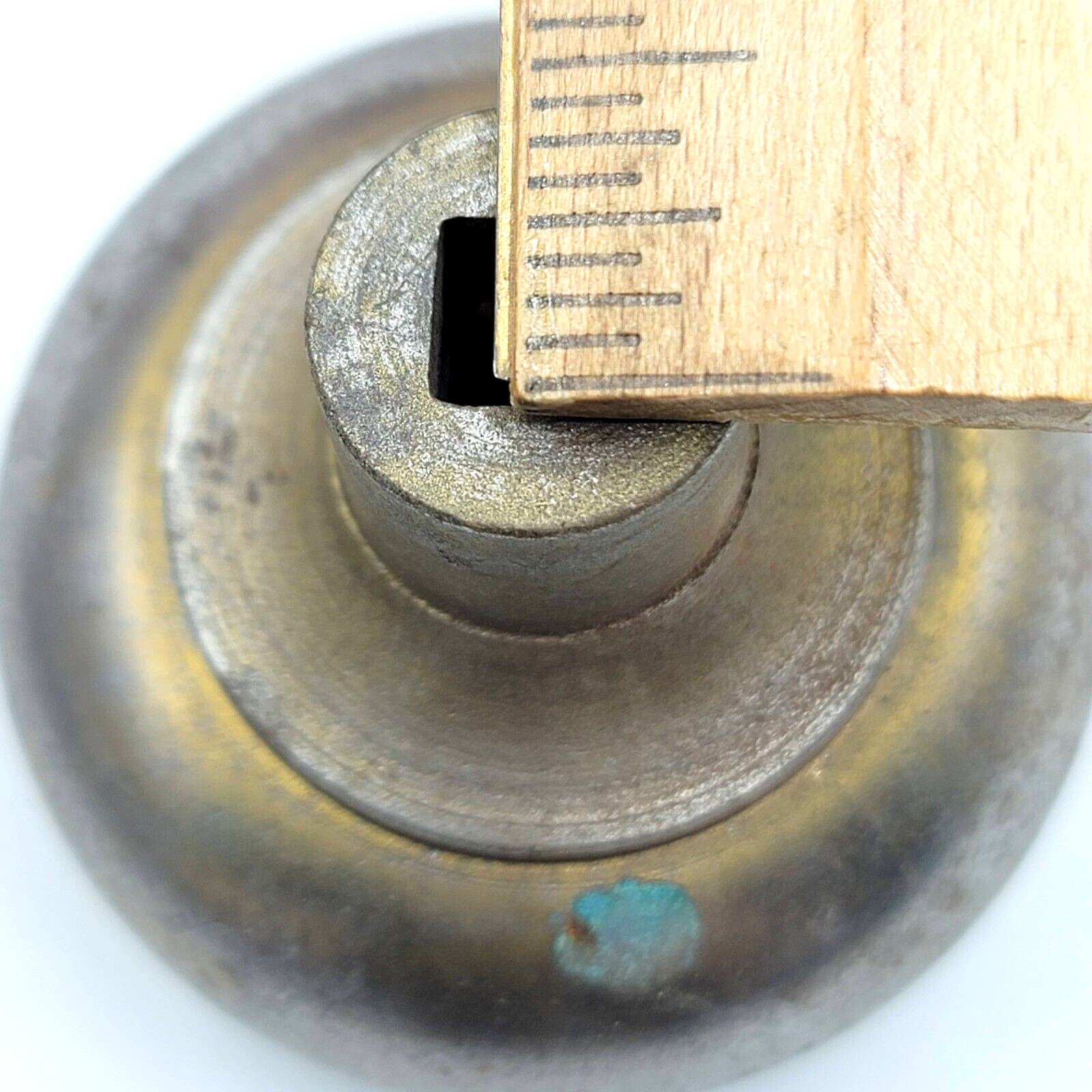 Single Vintage Steel Door Knob Reclaimed Salvage 2.25"   D644
