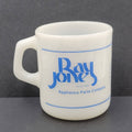 Vintage Galaxy Milk Glass advertising Coffee Mug Ray Jones Appliance Parts Colo