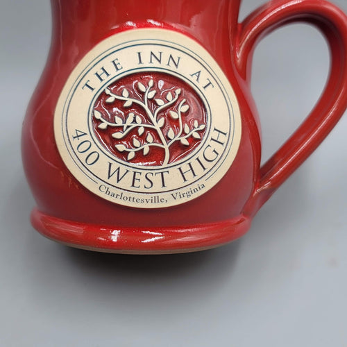 Deneen Pottery Coffee Mug Red The Inn at 400 West High Charlottesville Virginia