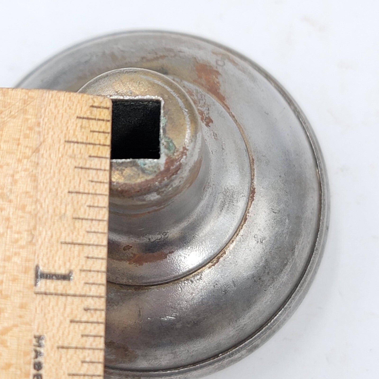 Vintage SINGLE Steel Doorknob Salvage Door Hardware (155ddk)   2.25"