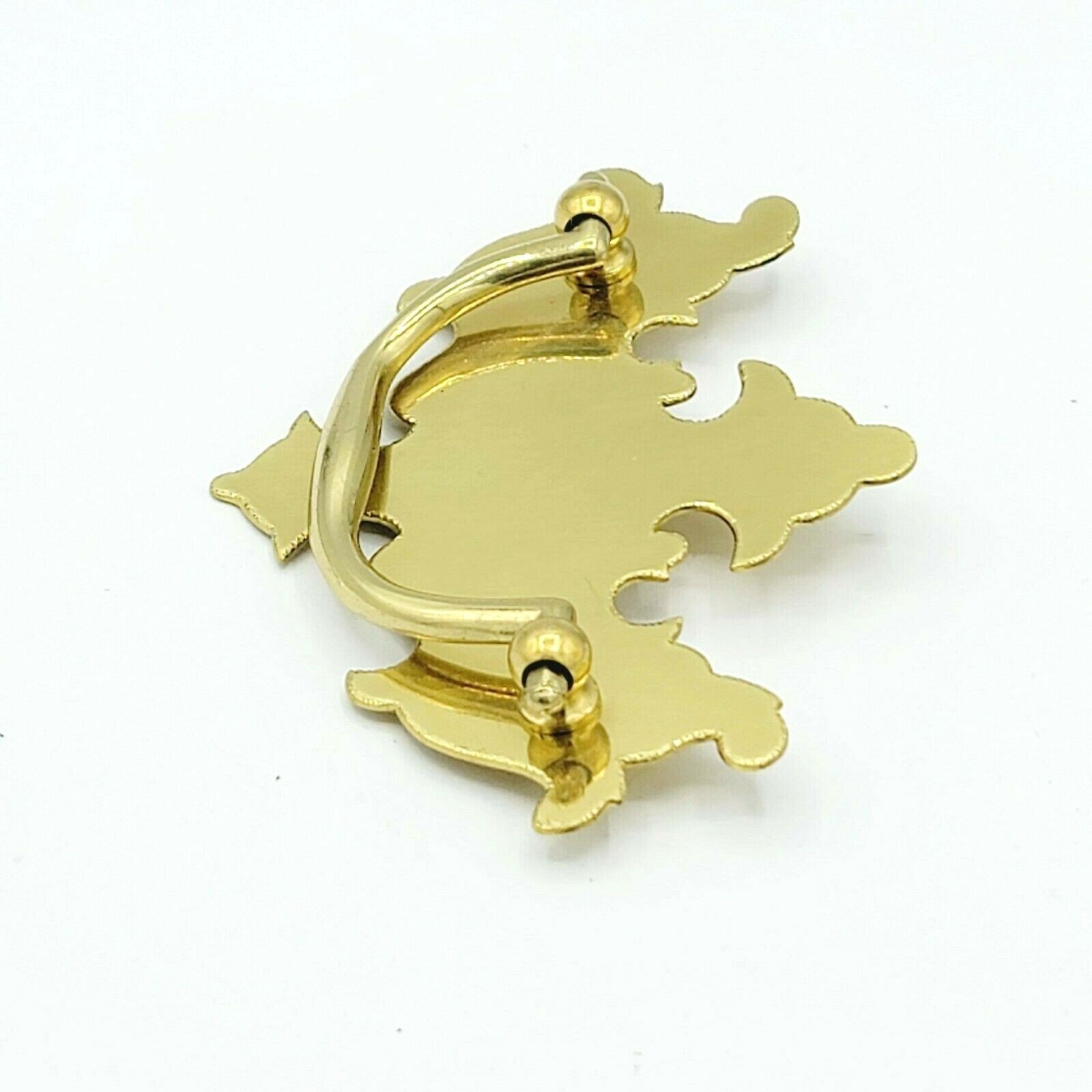 Vintage Brass Drawer Pull Chippendale Style Salvage Hardware SINGLE ONLY
