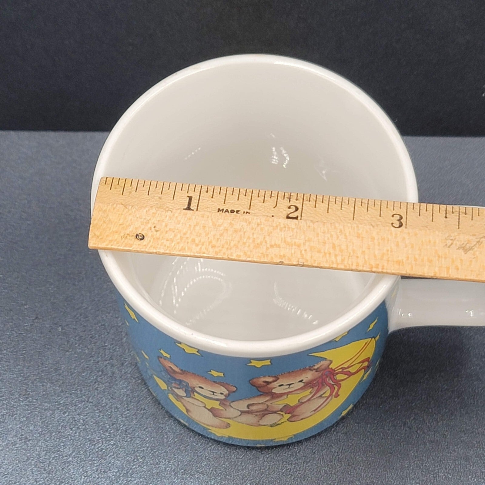 Vintage Lucy and Me Bears Moon Stars Coffee Mug Cup 1984 Enesco