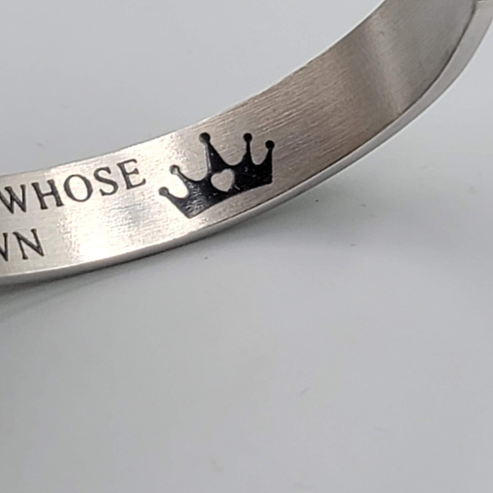 Whenever You Feel Overwhelmed Remember Niece Hidden Silver tone Cuff Bracelet 