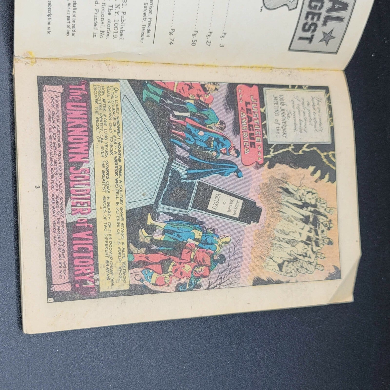 Justice League of America Vol 2 #11 July 1981 Unknown Soldier Tornado Tyrant