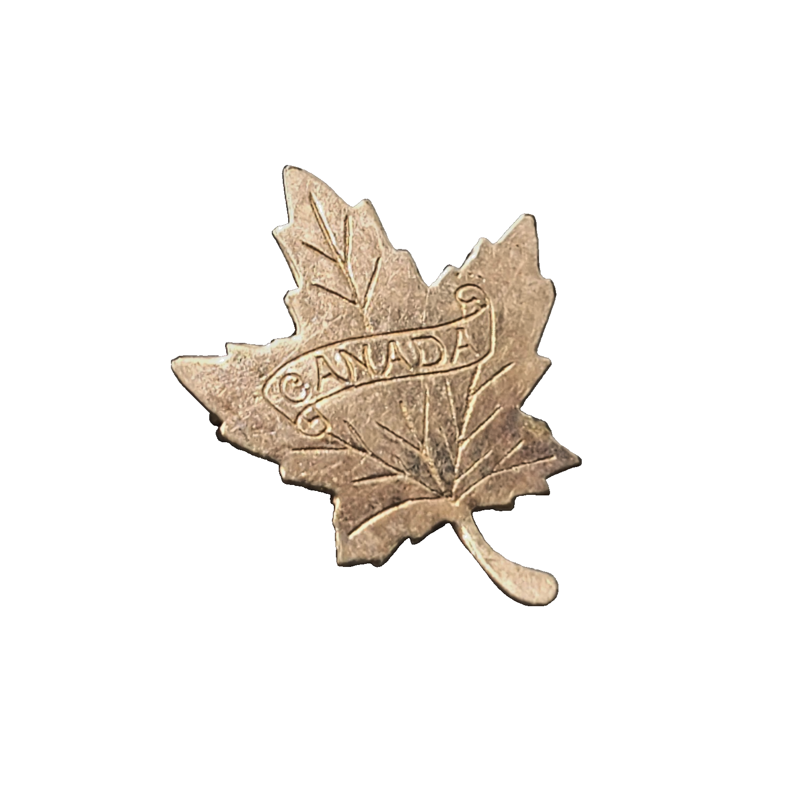 Vintage Gold Filled Canada Maple Leaf Pin Brooch 1 in