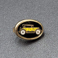 Vintage Swank Tie Clip Clasp Classic Car Cloisonne Enamel 1"