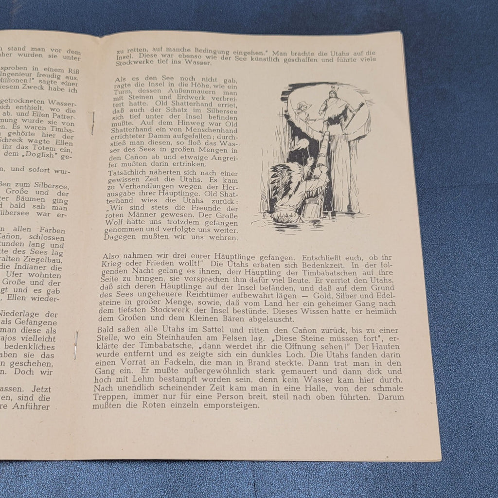 The Treasure Of Silver Lake by Karl May in Germany Condensed 6 pages Illustrated