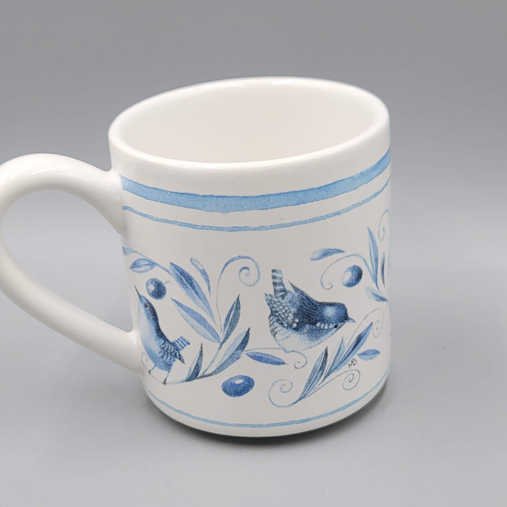 Vintage Marjolein Bastin Coffee Mug Blue Bird Tea Cup Hallmark