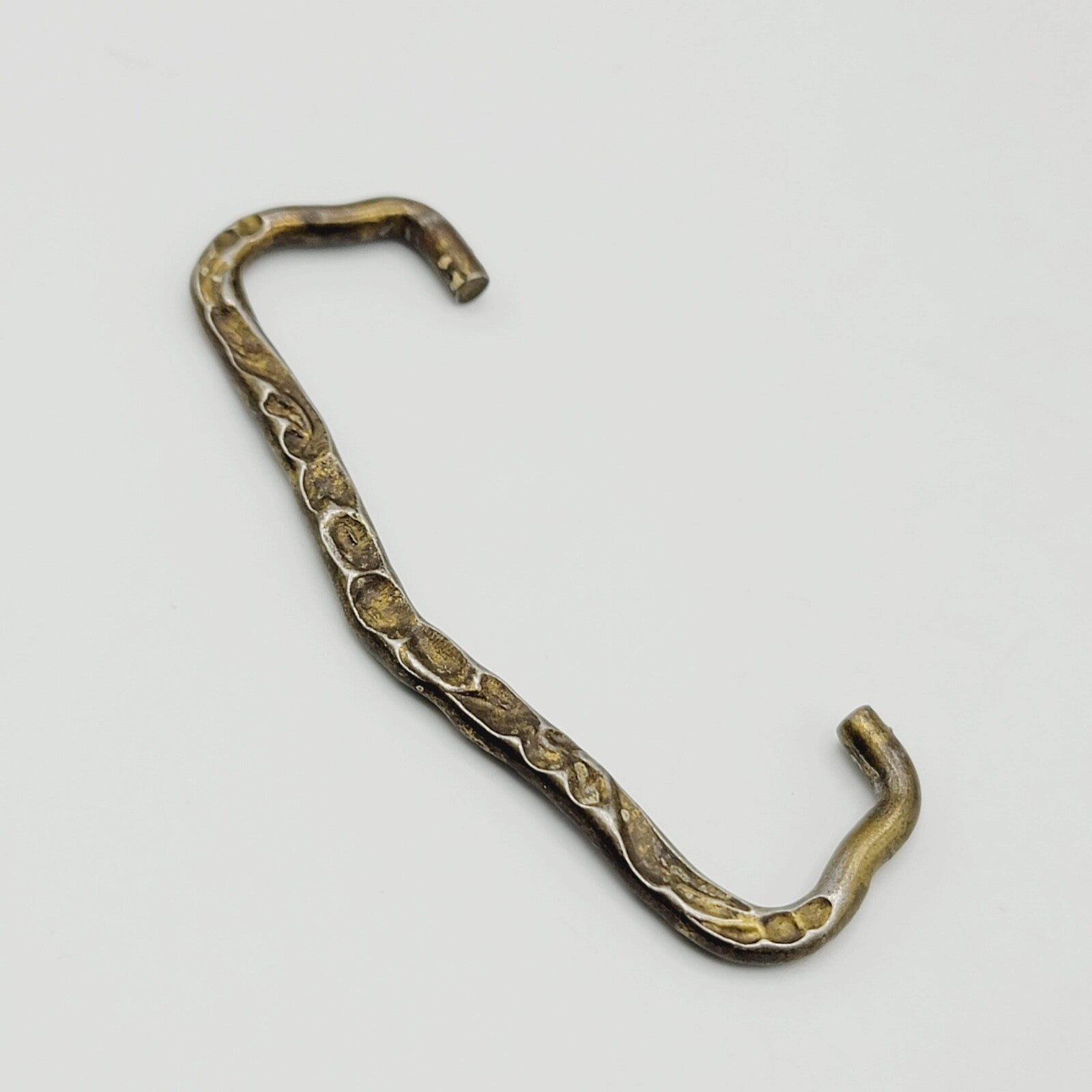 Vintage Single Ornate Bail Pull for 3" Pull Handle Replacement  Steel Gray