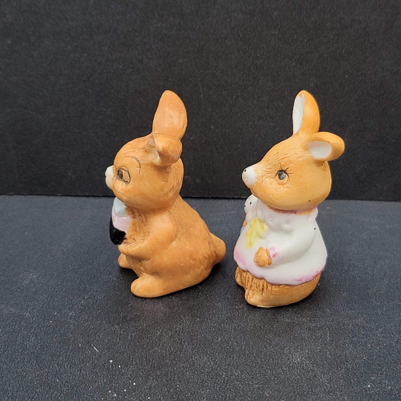 Vintage Midwest Of Cannon Falls Miniature Bunny Rabbit Pair Easter Spring