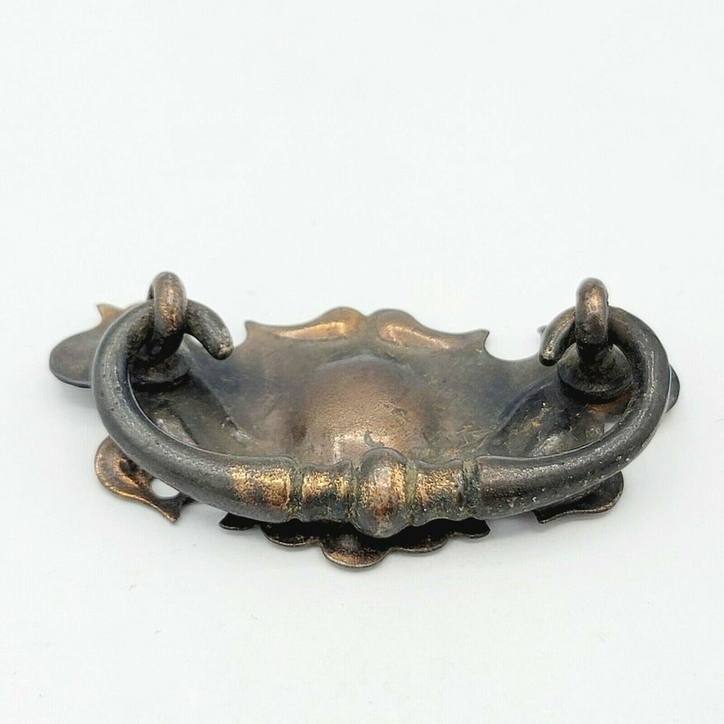 Vintage Steel Drawer Pull Bronze tone Salvage Hardware SINGLE ONLY
