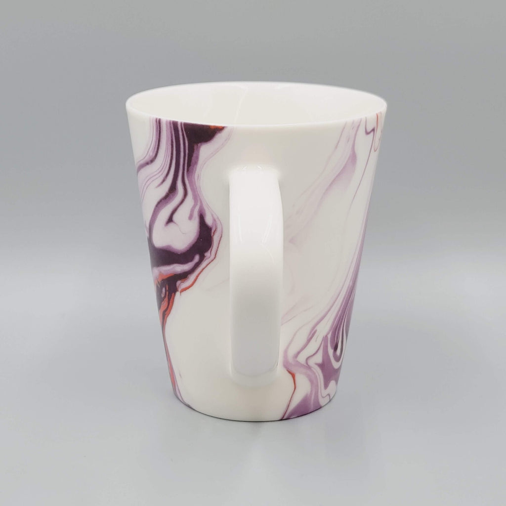 Starbucks Teavana 12 Oz Ceramic Mug Cup Purple Red Swirl 2015 - Excellent cond