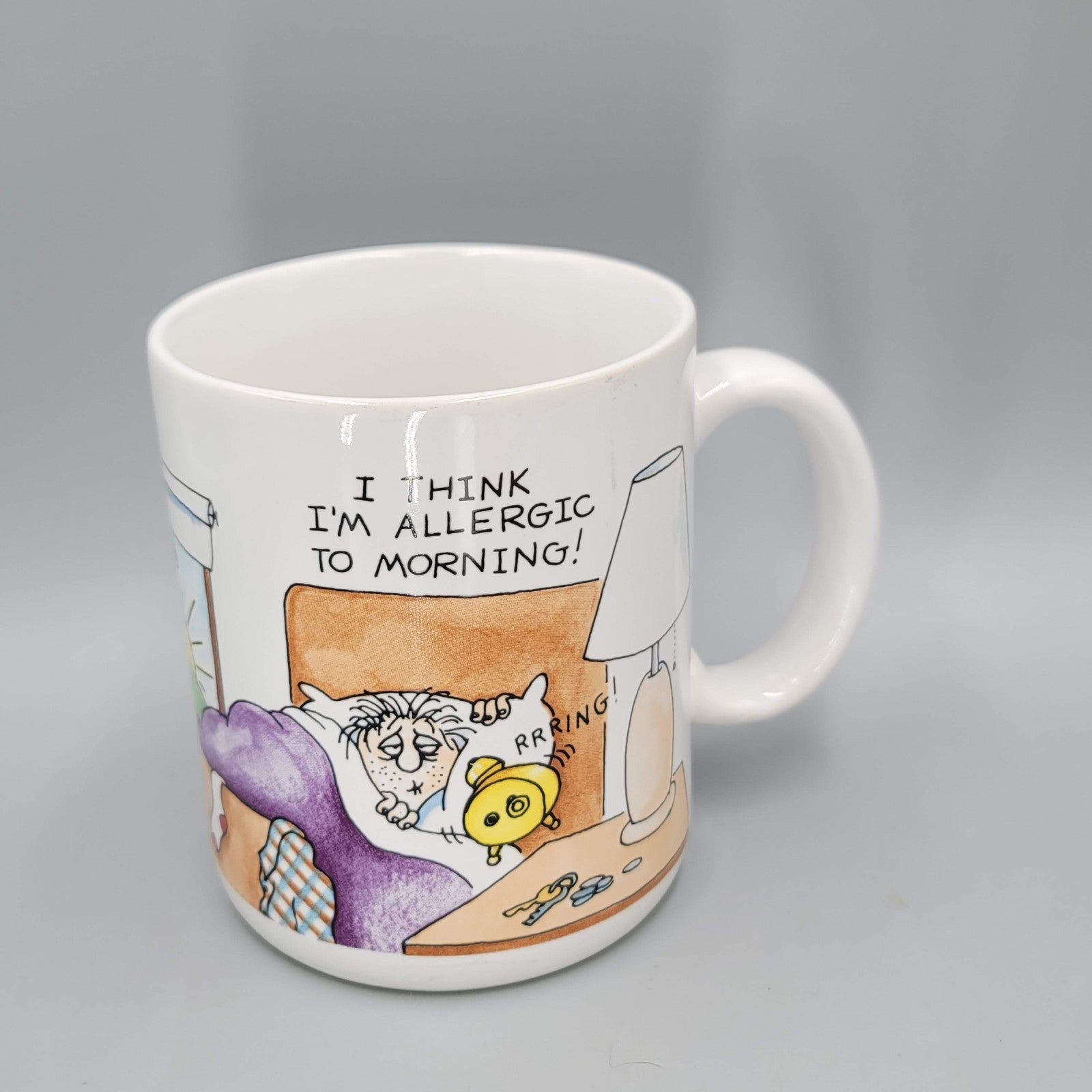 Vintage Hallmark Coffee Mug I Think I'm Allergic to Morning! Comic