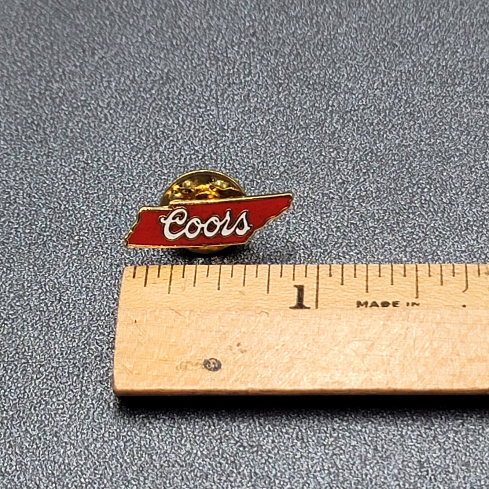TennesseeVintage State Coors Beer Souvenir Lapel Pin Red Enamel NOS