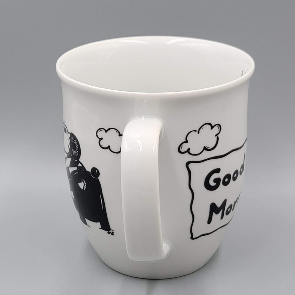 Sheepworld NICI Good Morning Mug Black White Cartoon Coffee Cup