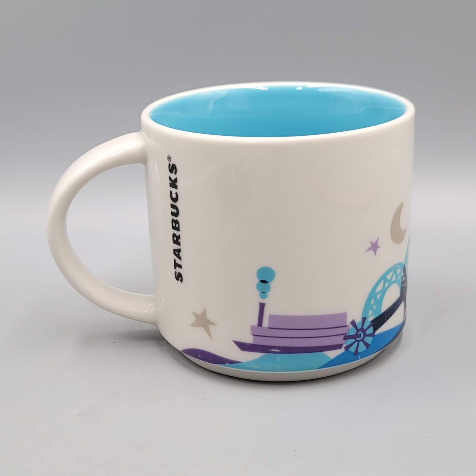 Starbucks Mug You Are Here Collection Memphis Skyline Blue Ceramic Coffee Cup