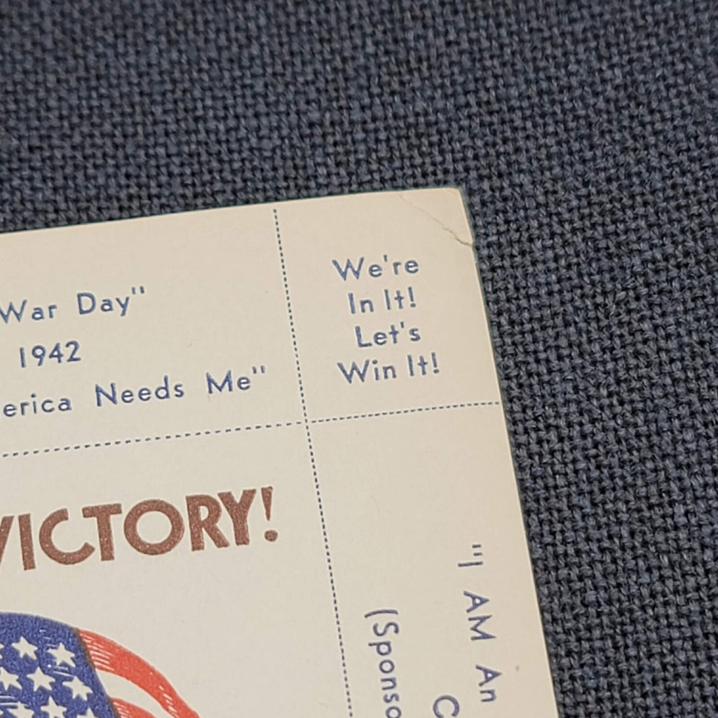 National Poster Stamp Soc. 1942 "On to Victory" Patriotic sheetlet