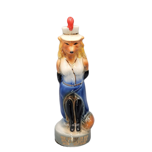 1978 Rocky Mountain Jim Beam Specialty Club Fox Lady Female Paperweight Figure