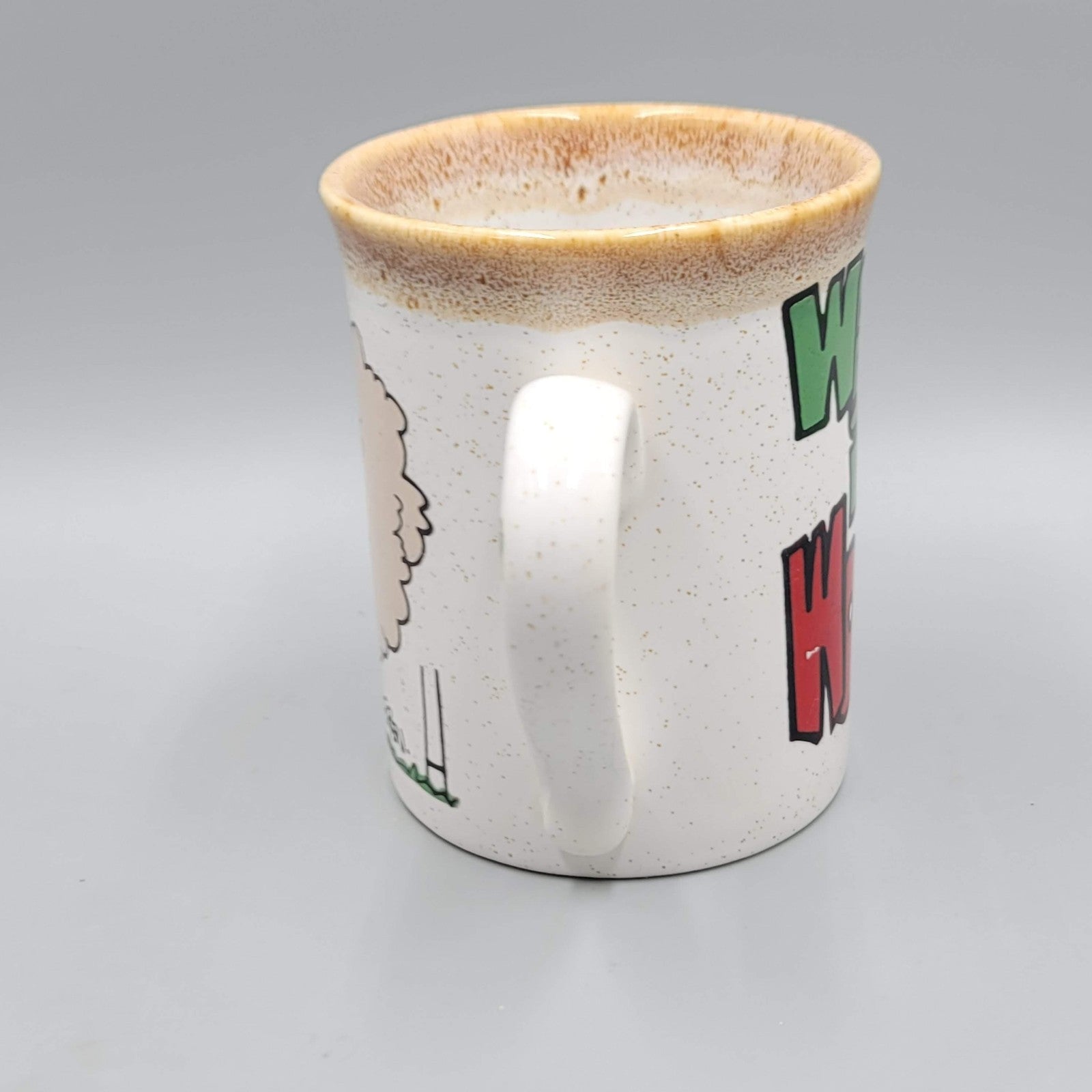 Wales Is Woolly Gren Sheep Cartoon Coffee Mug Keep Wales Tidy Made in Wales