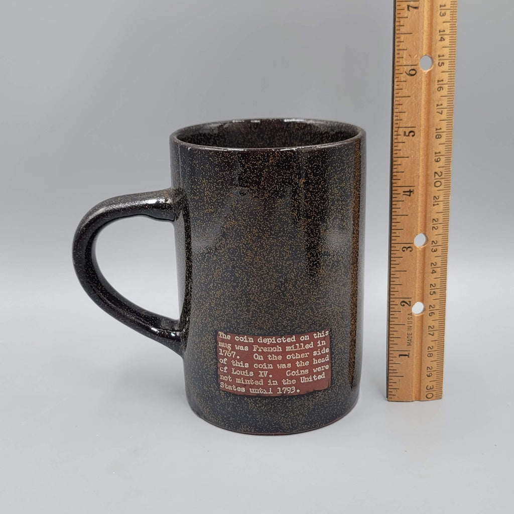 Coin Collectors Coffee Mug Sit Nomen Dominit Benedictum 1767 Coin Louis XV