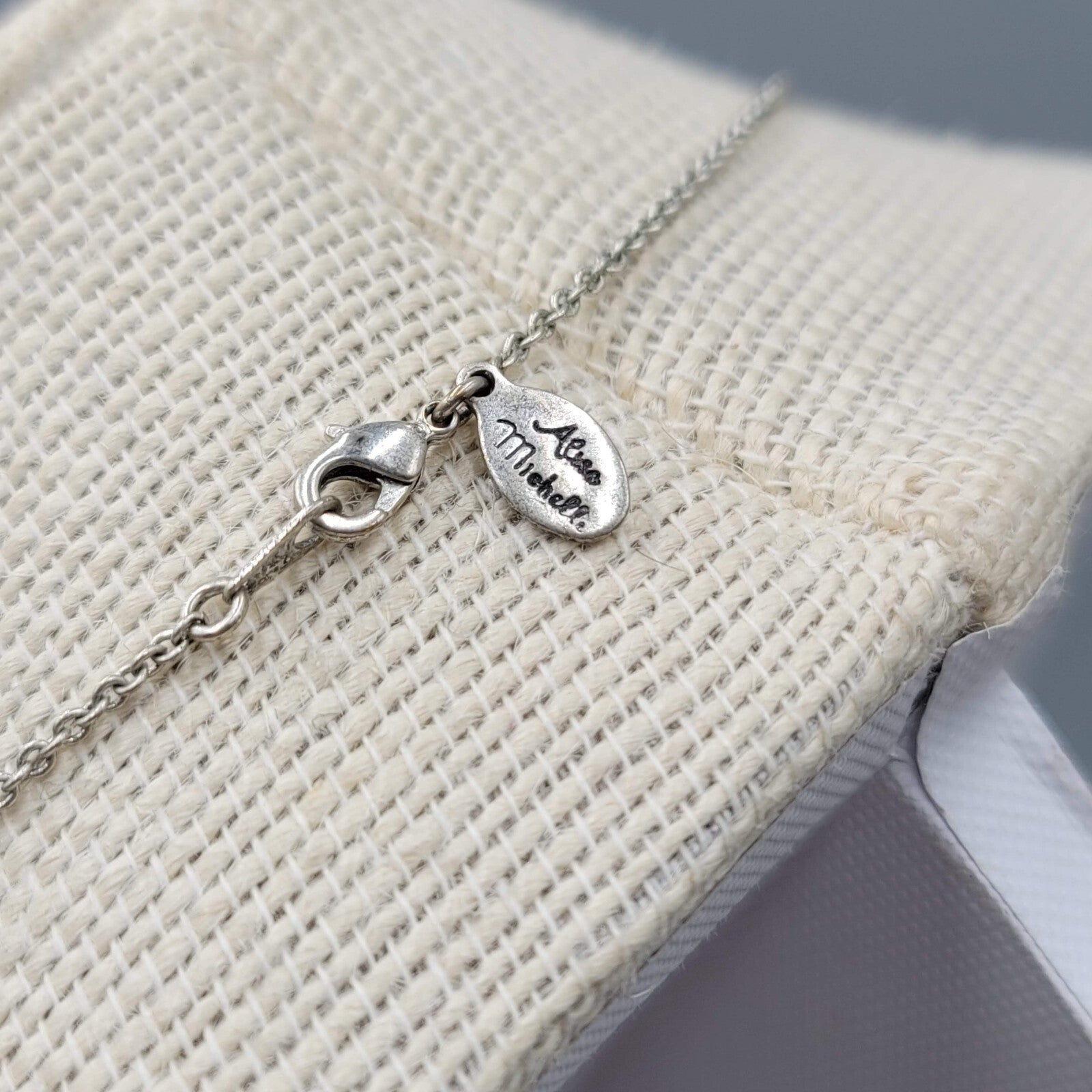 Alisa Michelle Quote Necklace Silver tone You're Braver Stronger Smarter 18"