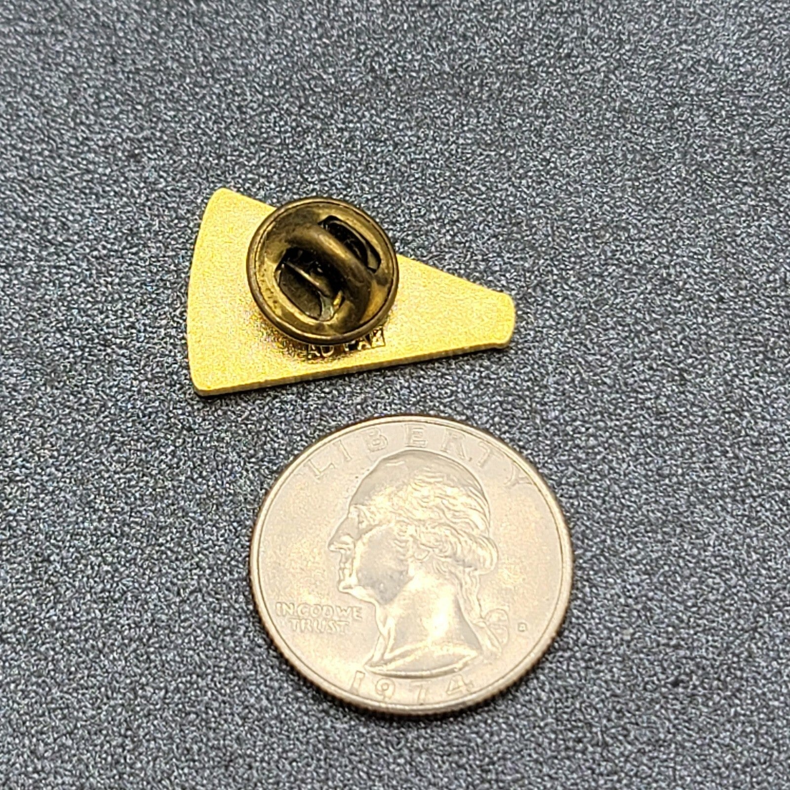 Red & White Megaphone Enamel Lapel Pin Hat Pin 1"