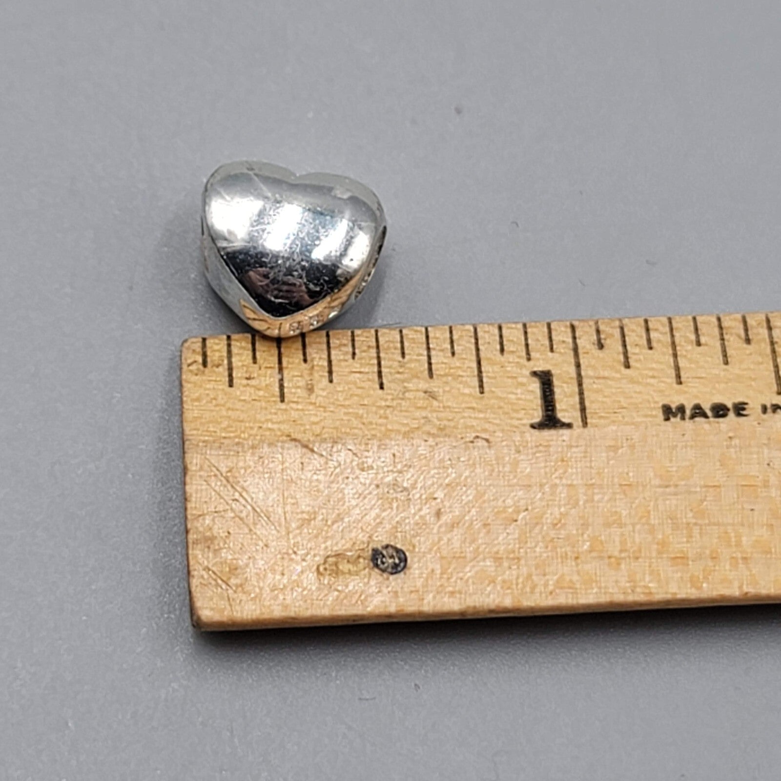 Sterling Silver Friends Forever Heart Slide Charm Signed IBB 925 Thai