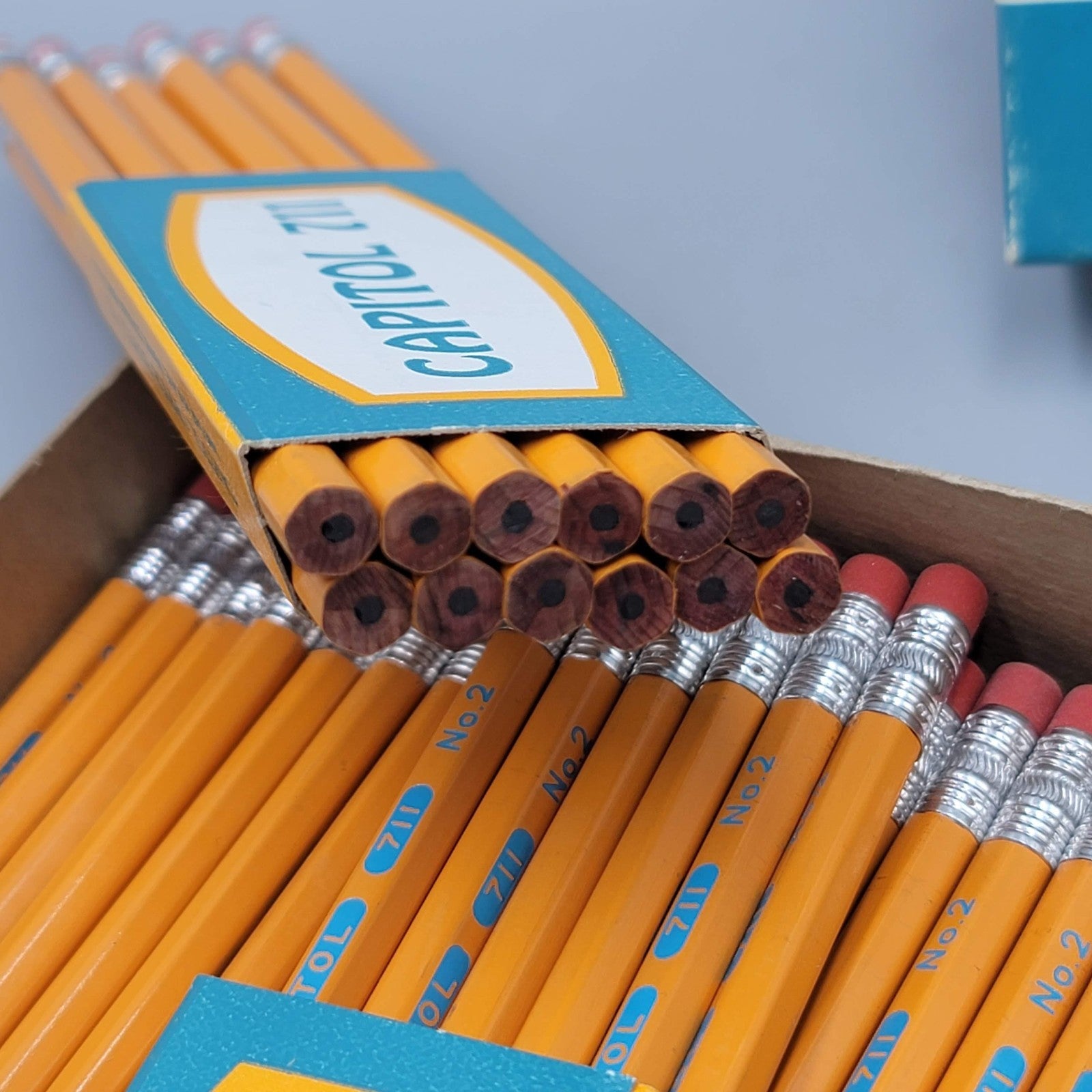 Vintage Lead Pencils Capitol 711 Med Soft (54 Total) New Old Stock Original Box